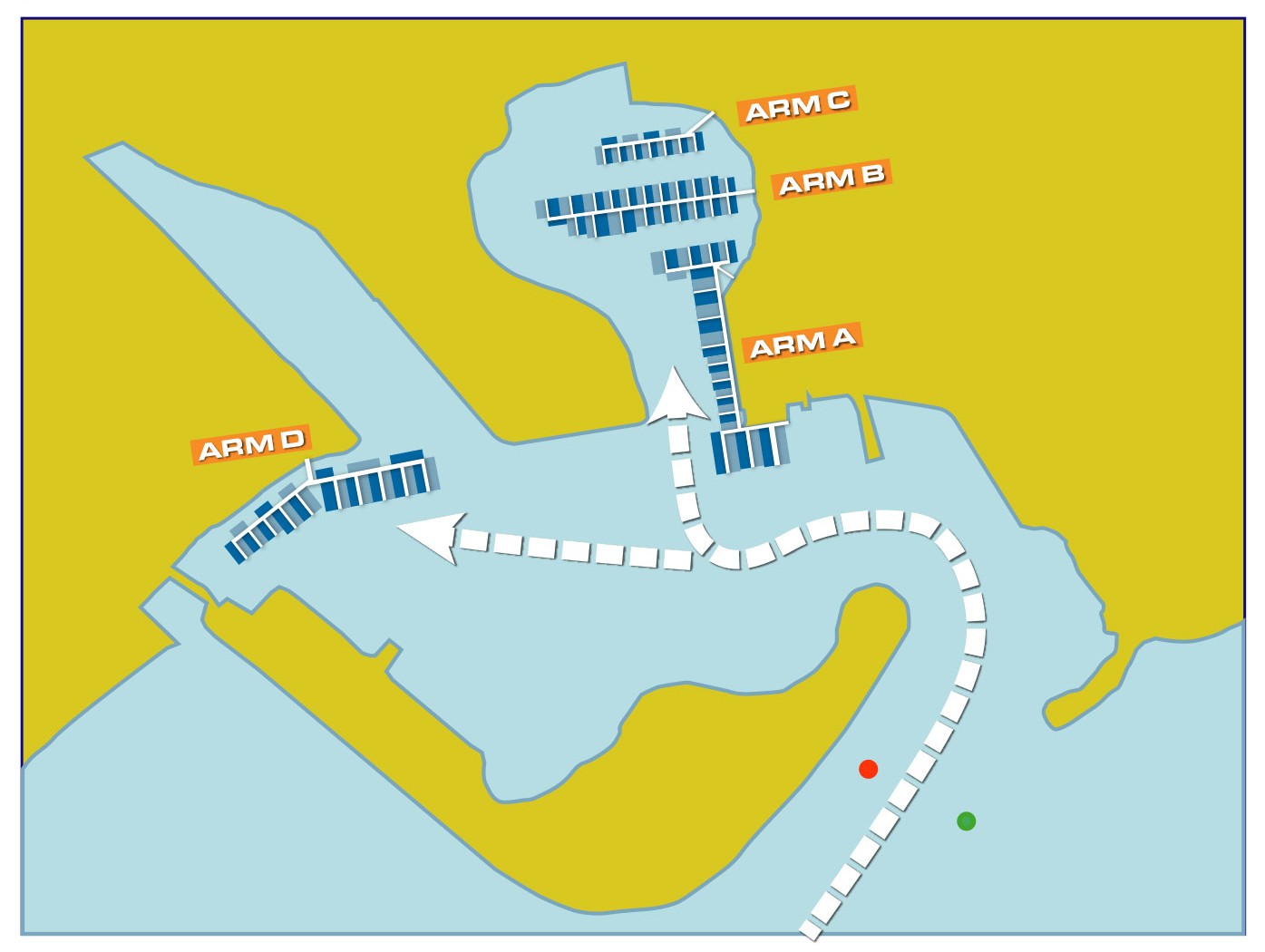 Magnetic Island Marina berth navigation map
